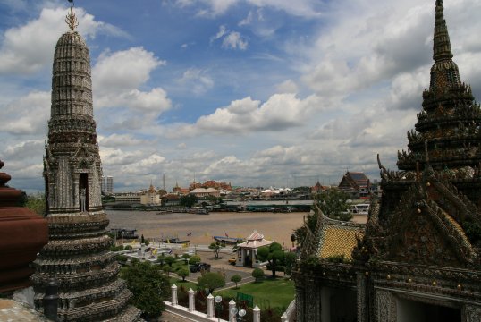 Río Chao Praya desde Wat Arun